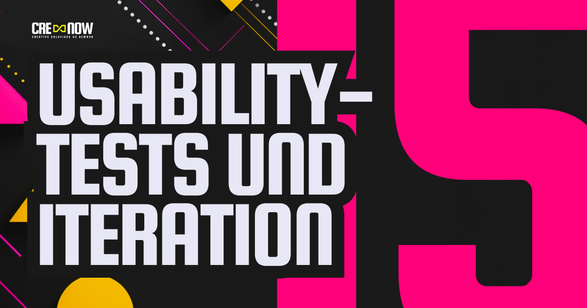 CRE8NOW CRE8GUIDE: CRE8GUIDE - Part 15/24 - User Tests und Iteration
