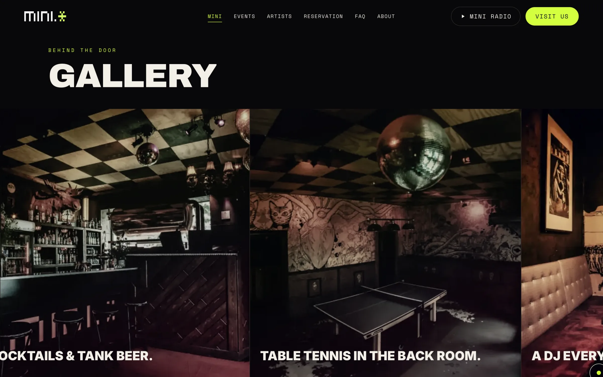 Gallery: the rooms of the bar